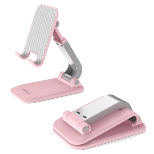 【新品】卓上 スマホ スタンド 折り畳み式 コンパクト 軽量 ピンク スマホスタンド 卓上 折りたたみ スマホ立て スマホ置き コンパクト